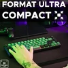 THE G-LAB pusiau mechaninė 60 % žaidimų klaviatūra, USB, AZERTY, KEYZ-HYDROGEN-GRB/FR