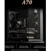 Thermalright ATX kompiuterio korpusas su trijų pusių grūdintu stiklu ir vieta 8 ventiliatoriams, A70