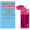 Gertuvė Thermos vaikiškas termosas su šiaudeliu 350 ml, šaltį išlaikantis 12 val., FUNTAINER STRAW BOTTLE 0,35 l