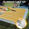 TIMBER RIDGE sulankstomas kempingo stalas, aliuminis, 110 × 70 cm, 4–6 asmenims