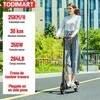 TODIMART elektrinis paspirtukas su 350 W varikliu, 8,5 colių ratais, 3 greičių režimai, sulankstomas, tinka suaugusiems ir paaugliams, maksimalus nuvažiuojamas atstumas iki 30 km, juodas/oranžinis