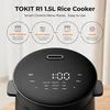 TOKIT mini ryžių viryklė 1,5 l, 350 W, 9 programos, TK-RICECOOKER-EU