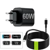Tolesum tinklo įkroviklis Nintendo Switch 2/OLED/Lite, 60 W USB-C, 1.5 m