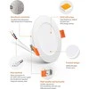 Tomosu LED įleidžiamas lubų šviestuvas 5 W 450 lm IP44 2700 K, plonas, 75-90 mm skylė, šiltai baltas