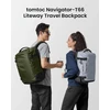 tomtoc kelioninė kuprinė 40 l, vandeniui atspari, tinka 17,3 colių nešiojamam kompiuteriui, T66M1T1