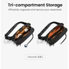 tomtoc krūtinės krepšys 3,5 l su RFID apsauga, atsparus vandeniui T35M1D1