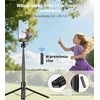 TONEOF magnetinis 173 cm aliuminio telefono trikojis su Bluetooth pulteliu, juodas