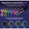 TONOR dinaminis XLR/USB mikrofonas su aukšto profilio stovu, RGB apšvietimu ir triukšmo slopinimu TD520S+