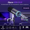 TONOR dinaminis žaidimų mikrofonas su RGB apšvietimu, XLR/USB, ausinių lizdu, TD520S