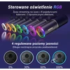 TONOR dinaminis žaidimų mikrofonas su RGB apšvietimu, XLR/USB, ausinių lizdu, TD520S