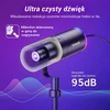 TONOR dinaminis žaidimų mikrofonas su RGB apšvietimu, XLR/USB, ausinių lizdu, TD520S