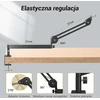 TONOR mikrofono žirklinis stovas, žemas profilis, reguliuojamas, metalinis, T40LP