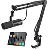TONOR podcastų įrašų rinkinys su XLR mikrofonu, audio sąsaja ir RGB efektų mikseriu E7