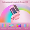 TONOR TC310+ USB kardioidinis žaidimų mikrofonas su RGB apšvietimu, rožinis