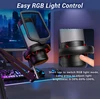 TONOR USB žaidimų mikrofonas su RGB apšvietimu ir reguliuojama šviesos intensyvumu TC310+