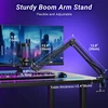 TONOR USB žaidimų mikrofonas su RGB apšvietimu ir reguliuojama šviesos intensyvumu TC310+