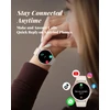 TOOBUR išmanusis laikrodis moterims 40 mm su Bluetooth skambučiais, IP68, DR06