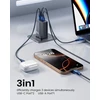 toocki 65 W GaN tinklo įkroviklis su 3 prievadais ir 1 m USB-C laidu, TCT65-22