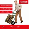 Toolland malkų transportavimo vežimėlis su pneumatiniais ratais, 250 kg, 07511