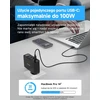TOPADRE 100 W USB-C įkroviklis su 3 USB-C ir USB-A jungtimis bei LED ekranu, RCE-10002