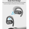TOZO atviros konstrukcijos belaidės ausinės, Bluetooth 5.3, mikrofonas su ENC, juodos, OpenWear