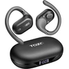 TOZO atviros konstrukcijos belaidės ausinės, Bluetooth 5.3, mikrofonas su ENC, juodos, OpenWear