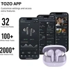 TOZO belaidės į ausis įstatomos Bluetooth 5.3 ausinės su ANC, 10 mm, 30 h, E2