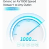 TP-Link Powerline AV1000 adapterių rinkinys su lizdu, Gigabit Ethernet, TL-PA7027P KIT