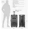Kelioninis Traveler's Choice 30 colių polikarbonatinis lagaminas su 8 ratukais ir TSA užraktu Maxporter II