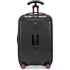 Kelioninis Traveler's Choice kietas rankinio bagažo lagaminas iš polikarbonato, 8 ratukai, 22 colių, juodas, TC09040K22