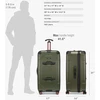 Kelioninis Traveler's Choice kietoji lagaminas su TSA spyna ir teleskopine rankena, 76 cm, žalias, Maxporter II