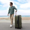 Kelioninis Traveler's Choice kietoji lagaminas su TSA spyna ir teleskopine rankena, 76 cm, žalias, Maxporter II
