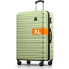 Kelioninis Travely XL kietas rankinio bagažo lagaminas, 100 l, polikarbonatas, 4 ratukai, TSA spyna, žalias