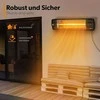 TRESKO infraraudonųjų spindulių šildytuvas, 2500 W, su nuotolinio valdymo pultu, sieninis modelis, THSL-009