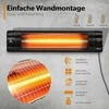 TRESKO infraraudonųjų spindulių šildytuvas, 2500 W, su nuotolinio valdymo pultu, sieninis modelis, THSL-009