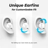Tribit belaidės į ausis įstatomos Bluetooth 5.2 ausinės su mikrofonu FlyBuds 3S
