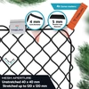 TRIBURG elastingas priekabos krovinių tinklelis 2 x 3–3 x 4 m su 12 įtempimo kablių e200-300