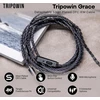 Tripowin ausinių keitimo laidas su mikrofonu 3,5 mm ir 0,78 mm 2 kontaktų jungtimi Grace