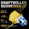 Troozy akumuliatorinis mini grandininis pjūklas 21 V, 15 cm, 2x 3000 mAh, bešepetėlinis