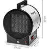 TROTEC keraminis elektrinis šildytuvas TDS 20 M, 1.5/3 kW, 2 pakopų