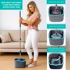 True & Tidy grindų valymo rinkinys su 2 skyrių kibiru ir 2 mikropluošto šluostėmis SPIN-800 A
