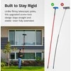 Tyroler Bright Tools Tyroler langų valymo įrankis 2 viename su mikropluošto šluoste ir nerūdijančio plieno rankena 203 cm