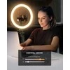 UBeesize 12" LED žiedinė lempa su telefonu laikikliu ir 50" trikoju, USB maitinimas