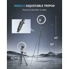 UBeesize 12" LED žiedinė lempa su telefonu laikikliu ir 50" trikoju, USB maitinimas