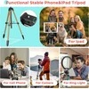 UBeesize 163 cm aliuminio telefonų ir fotoaparatų trikojis su Bluetooth pulteliu, šampaninis