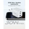 UGREEN 30 W GaN II 3 prievadų USB-C ir USB-A sieninis įkroviklis, baltas, 85328