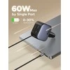 UGREEN 3‑in‑1 90 W automobilinis įkroviklis su 60 W ištraukiamu USB‑C laidu, 3x USB jungtys