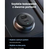 Automobilinis įkroviklis Ugreen CD239 USB-C/USB-A, 63W, juodos spalvos