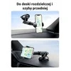 UGREEN automobilinis telefono laikiklis su siurbtuku, teleskopine 19 cm rankena, juodas