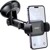 UGREEN automobilinis telefono laikiklis su siurbtuku, teleskopine 19 cm rankena, juodas